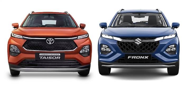 Maruti Suzuki Fronx vs Toyota Taisor